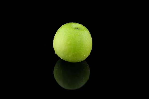 Apfel ganz schwarz — Stock Photo, Image