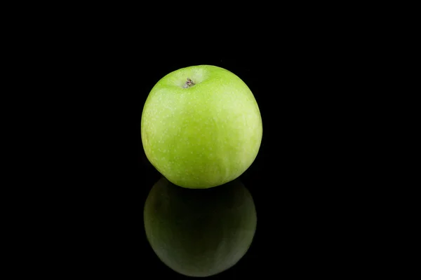 Apfel ganz schwarz — Stock Photo, Image