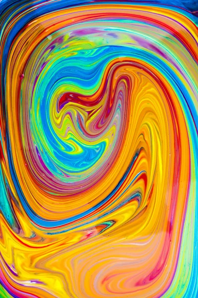 Peinture à l'huile colorée Spirale — Photo
