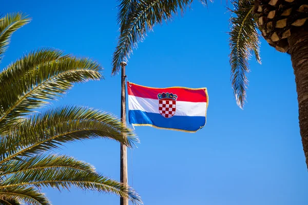 Kroatië vlag waait — Stockfoto