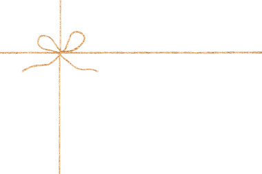 Düğümlü Yaylı Altın İp Beyaz ve Png Şeffaf Arkaplanda İzole