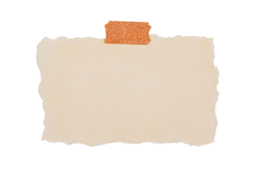 Beyaz ve Png Şeffaf Arkaplanda izole edilmiş Bej Yırtılmış Boş El Yapıştırmalı Not Kağıdı