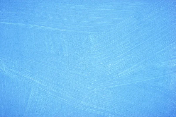 Mit Pinsel bemalte blaue Wand — Stockfoto