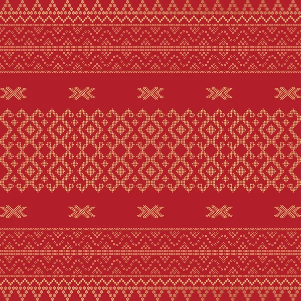 Naadloze Geometrische Achtergrond Motief Ulos Batak Naadloze Traditionele Textiel Bandhani — Stockvector