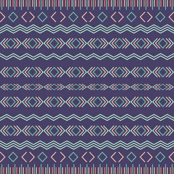 Azteca Tribal Sin Costura Patrón Elementos Geométricos — Archivo Imágenes Vectoriales