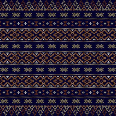 Aztek kabilesinin kusursuz geometrik şekilleri. kumaş tasarımı motifi Aztek kabilesi