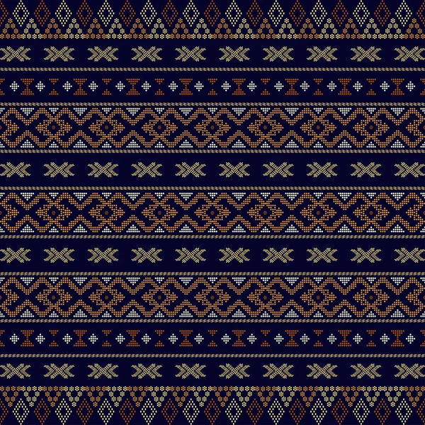 Modèle Tribal Aztèque Formes Géométriques Sans Couture Motif Design Tissu — Image vectorielle