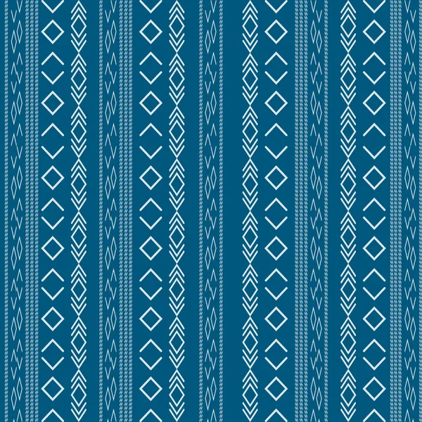 Племя Ацтеков Бесшовный Узор Геометрическими Формами Использован Печати Ткани Украшения — стоковый вектор