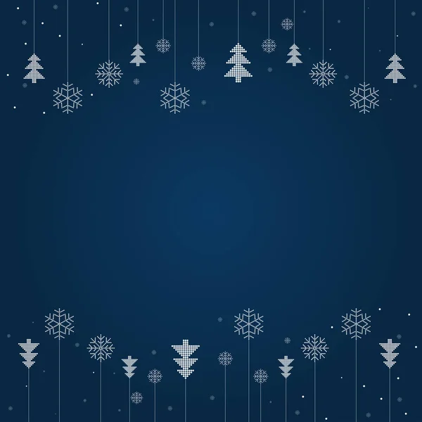 Joyeux Noël Joyeuses Fêtes Carte Voeux Cadre Bannière Nouvel Cadeaux — Image vectorielle