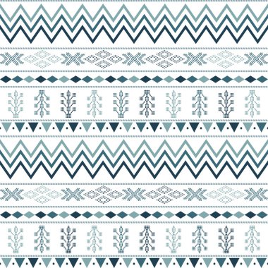 Motif Aztek kabilesinin geometrik şekilli kusursuz deseni. Kusursuz geleneksel tekstil bandosu sari sınırı. yaratıcı, pürüzsüz yerli bant dokusu sınırı