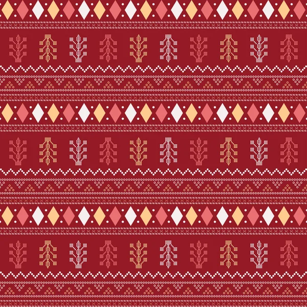 Motif Sans Couture Avec Motif Formes Géométriques Tribales Aztèques Frontière — Image vectorielle
