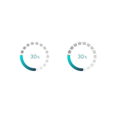 Taşınabilir uygulama için kullanıcı arayüzü ögeleri yükleniyor. Kullanıcı simgeleri. Vektör çizimi. Basit modern tasarım. Cep telefonu, internet, sosyal medya, iş için. Neumorfizm.