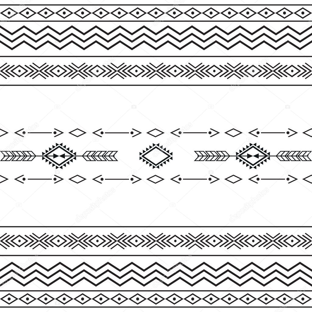 Seamless ethnic pattern with geometric elements, best used for your print textile, fabric, cloth. vector illustration