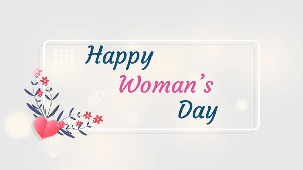 Hintergrundvorlage Für Den Internationalen Frauentag Grußkarte März Feiertag Vorlage — Stockvektor