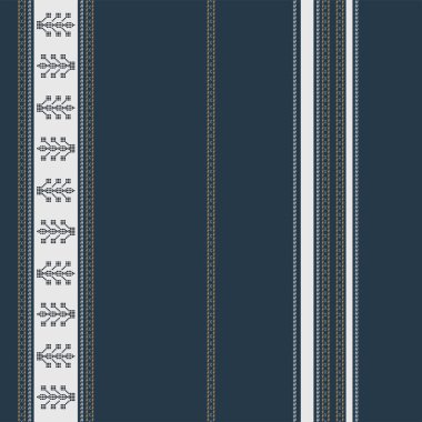 Kusursuz geometrik arka plan motifi ulos batak. Kusursuz geleneksel tekstil bandosu sari sınırı. yaratıcı, kusursuz yerli bandhani dokuları sınır tasarımı