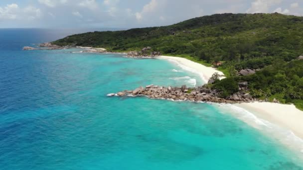 Seychelles Island Drone Digue — Video Stock