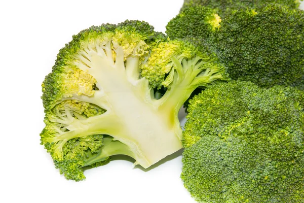 Fresh green broccoli isolated on white background — Stock Photo, Image