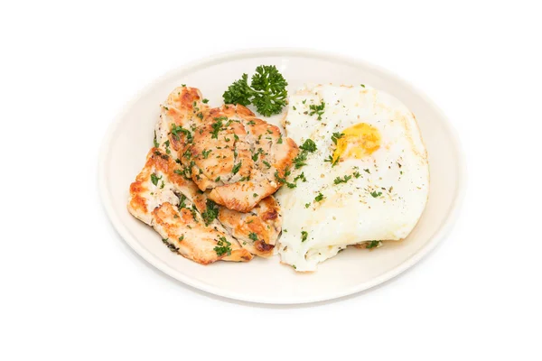 Diyet gıda, temiz yemek, yumurta tavuk biftek Telifsiz Stok Fotoğraflar