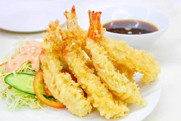 Kızarmış tempura karides Japon tarzı Stok Fotoğraf