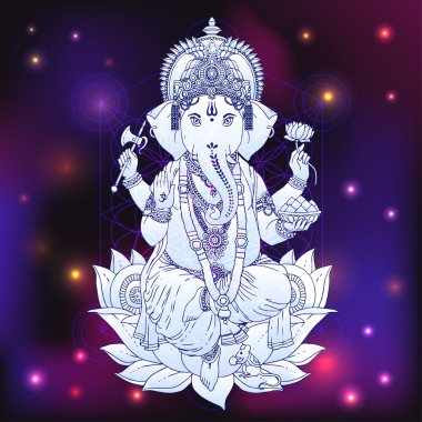 Hindu Lord Ganesha. 