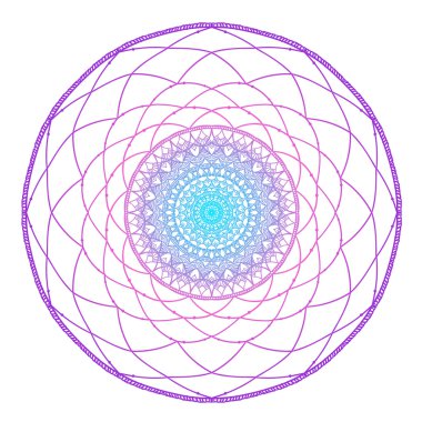 Printhand çizilmiş mandala/dreamcatcher.