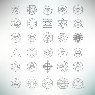 Sacred geometry abstract background
