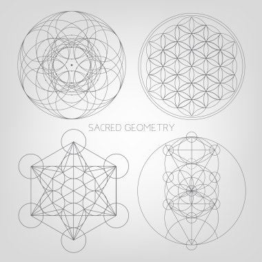 Sacred geometry abstract background clipart