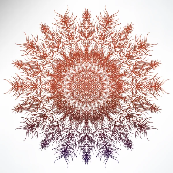 Impresión Mandala dibujado a mano / atrapasueños . — Vector de stock