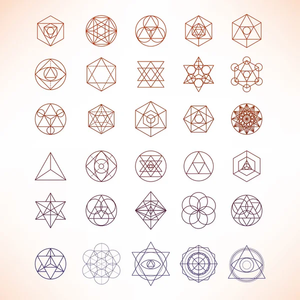 Sacred geometry abstract background — Stock Vector