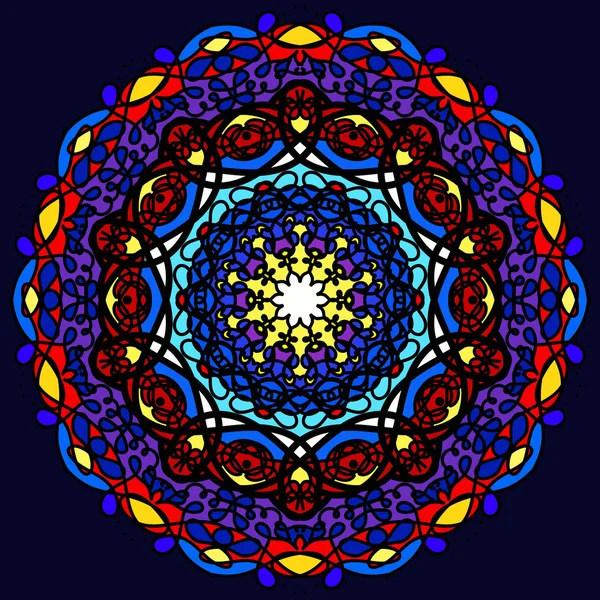 Mandala / apanhador de sonhos desenhados à mão . — Vetor de Stock