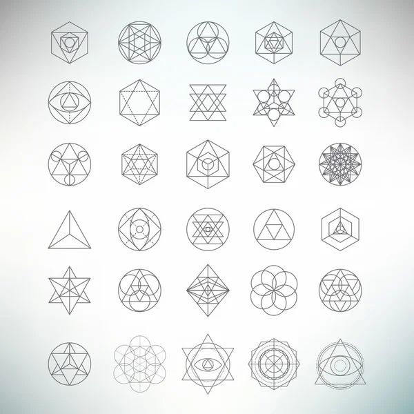 Sacred geometry abstract background — Stock Vector