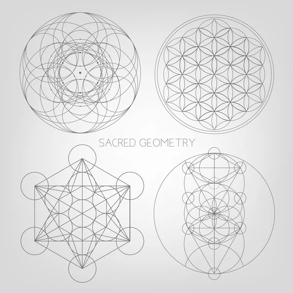 Geometría sagrada fondo abstracto — Vector de stock