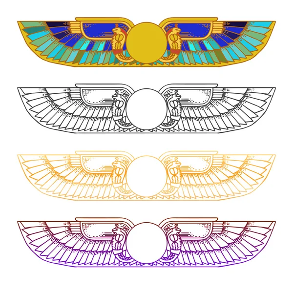 Egypt Sun set disk — Stockový vektor