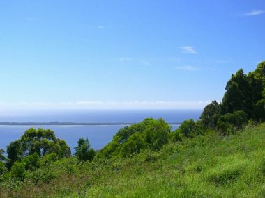 Wallis Gölü manzaralı Whooti Whooti Gözcüsü Forster, NSW yakınlarında.