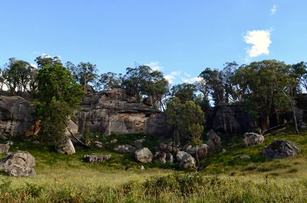 Μια Βραχώδης Προεξοχή Κοντά Στο Rylestone Στην Αυστραλία — Φωτογραφία Αρχείου