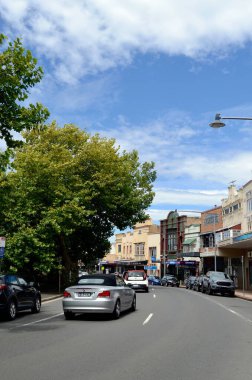 Avustralya 'nın Mavi Dağları' ndaki Katoomba kasabasında bir manzara
