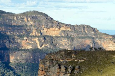 Avustralya 'nın Mavi Dağları' ndaki Grose Valley manzarası.