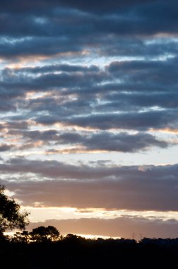 Lawson 'daki Mavi Dağlarda Günbatımı