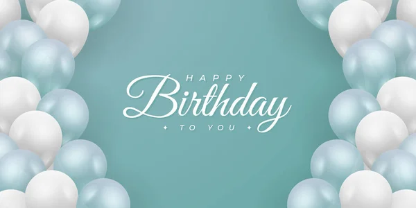 Feliz Cumpleaños Fondo Diseño Fondo Limpio Simple Para Celebrar Cumpleaños — Vector de stock