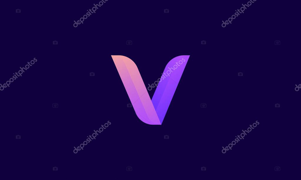 Letter V logo design