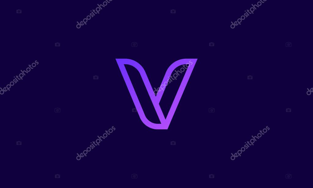Letter V logo design