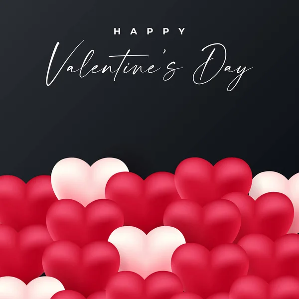 Valentine Σχεδιασμός Φόντου Ημέρα Του Αγίου Βαλεντίνου Εικονογράφηση Έννοια — Διανυσματικό Αρχείο