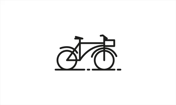 Icona Della Bicicletta Icona Della Bicicletta Isolata Sfondo Bianco Illustrazione — Vettoriale Stock