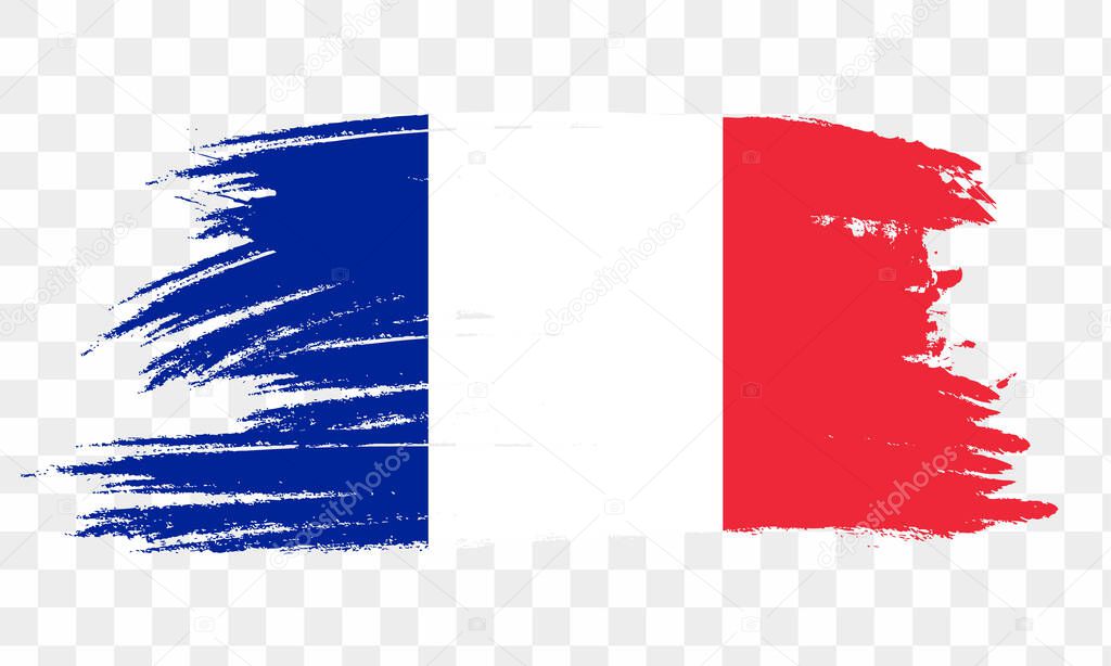 France flag vector graphic. Rectangle French flag illustration. France country flag is a symbol of freedom, patriotism and independence.