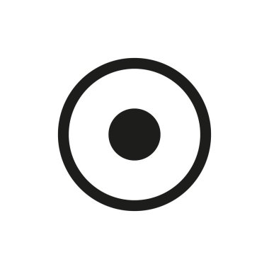 Simge tasarımını durdur, beyaz arkaplanda izole edilmiş. multimedya simge koleksiyonundan. vektör illüstrasyonu