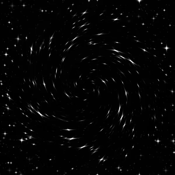 Kara delik, yıldız girdap doku, arka plan illüstrasyon — Stok fotoğraf