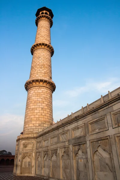 Jeden z czterech taj mahal minaret Zdjęcie Stockowe