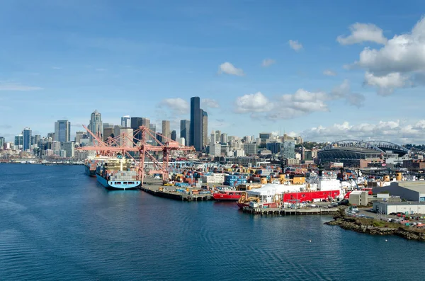 Seattle Maart Een Haven Industriële Stad Staat Washington Maart 2015 — Stockfoto