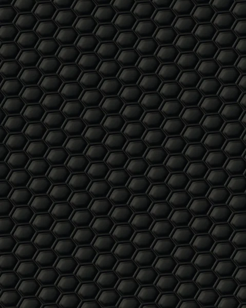 Black honeycomb background 3D illustration — Stock Photo, Image