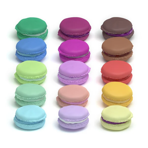 Süße bunte Süßwarenmacarons — Stockfoto